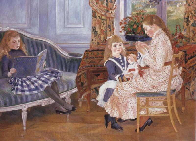 Pierre-Auguste Renoir Children-s Afternoon at Wargemont Norge oil painting art